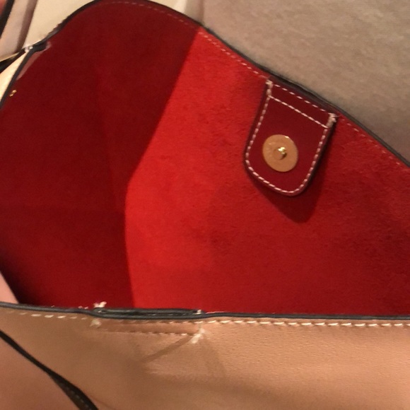 Leather crossbody purse pink/red - Picture 5 of 10